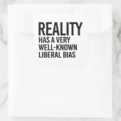 現実は周知の偏り自由主義のだ スクエアシール (バッグ)