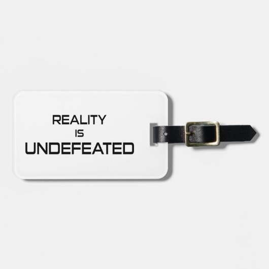 現実は打ち負かされない ラゲッジタグ (正面横)