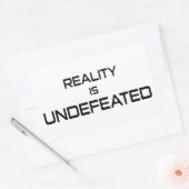 現実は打ち負かされない 長方形シール (封筒)