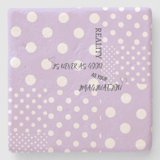 「現実は決して良くない…」 ストーンコースター (正面)