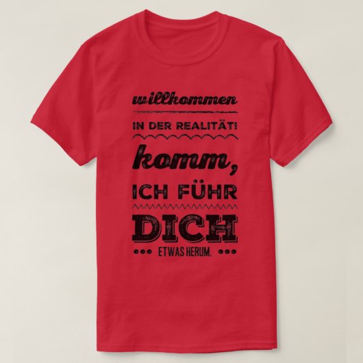現実へようこそ4 Tシャツ (デザイン正面)