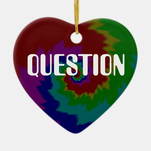 現実を疑う セラミックオーナメント (正面)