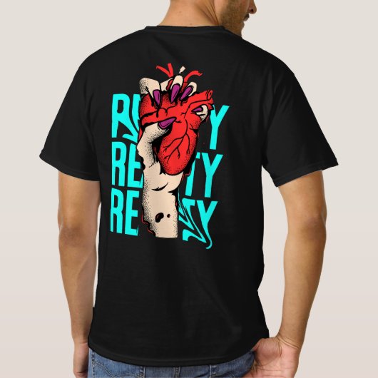 現実を突きつけるTシャツ Tシャツ (裏面)