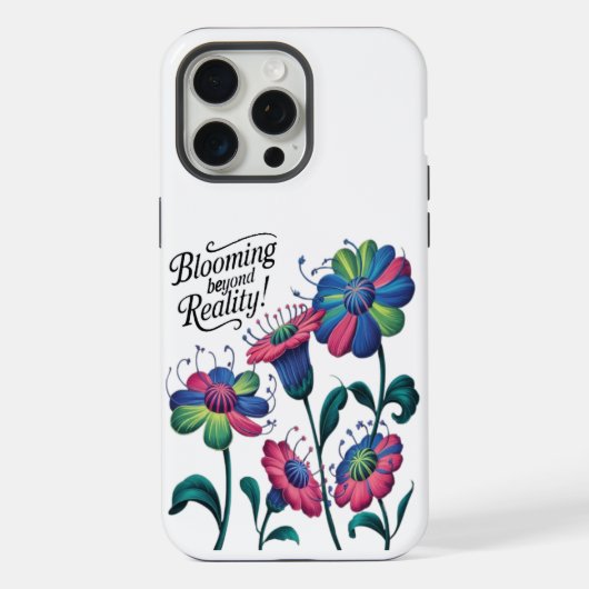 現実を超えて咲く花 iPhoneケース (裏面)