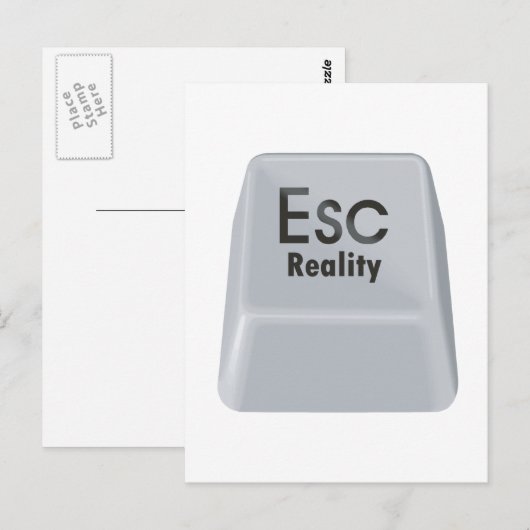 現実を逃れる ポストカード (正面/裏面)