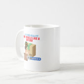 現実チェック：送信者に戻る コーヒーマグカップ (正面左)