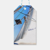 現実主義者が帆の技術を調整航海のする ギフトタグ (正面)