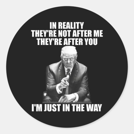 現実彼らは私の後に私の後ろにあなた方の後に ラウンドシール (正面)