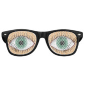 現実的おもしろいな人間の目 レトロサングラス (正面)