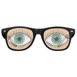 現実的おもしろいな人間の目 レトロサングラス