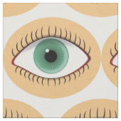 現実的でおもしろいな人間の目 ファブリック (クローズアップ)