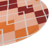 現実的でアーガイル柄のな布 カッティングボード (角)