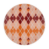 現実的でアーガイル柄のな布 カッティングボード (正面)