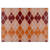 現実的でアーガイル柄のな布 カッティングボード (正面)