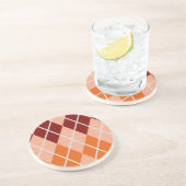 現実的でアーガイル柄のな布 コースター (側面)