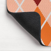 現実的でアーガイル柄のな布 マウスパッド (コーナー)