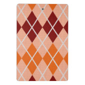 現実的でアーガイル柄のな布 ミニクリップボード (裏面)