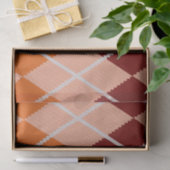 現実的でアーガイル柄のな布 薄葉紙 (ギフト)