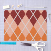 現実的でアーガイル柄のな布 薄葉紙 (クラフト)