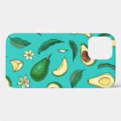 現実的なアボカド:夏の食べ物パターン Case-Mate iPhoneケース (裏面 (横))