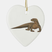 現実的なコモドオオトカゲかオオトカゲ セラミックオーナメント (右)