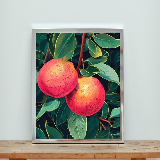 現実的なザクロ絵画ナート フォトプリント