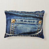 現実的なジーンズのポケット アクセントクッション (裏面)