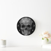現実的なスカル ラウンド壁時計 (ホーム)