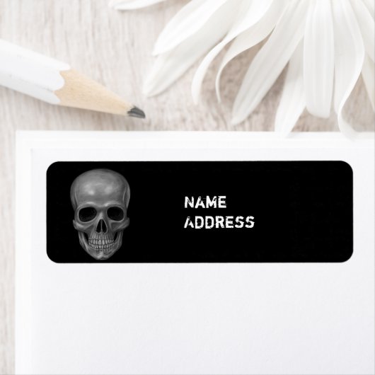 現実的なスカル ラベル (インサイチュ)