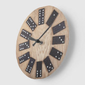 現実的なドミノ ラージ壁時計 (傾斜)