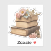 現実的なヴィンテージ図書とデイジー防水 シール (シート)