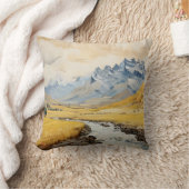 現実的な山々 クッション (ブランケット)