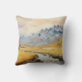 現実的な山々 クッション (裏面)