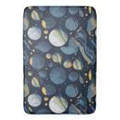 現実的な惑星イラストレーションパターン バスマット (正面縦)