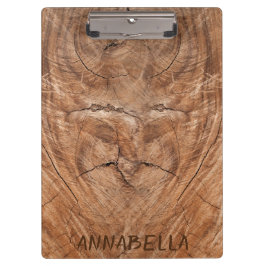 現実的な木目パーソナライズされた クリップボード