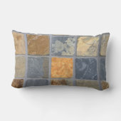 現実的な石板のタイル ランバークッション (裏面)