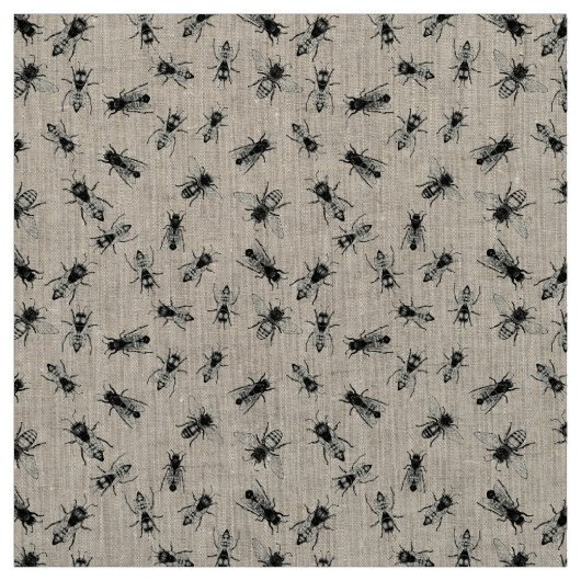 現実的な蜂の群図解入りの、写真付きの体 ファブリック (見本)