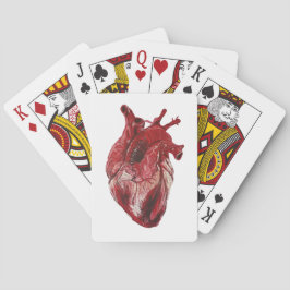 現実的な赤いハート トランプ