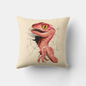 現実的な速度の恐竜の孵化 クッション (裏面)