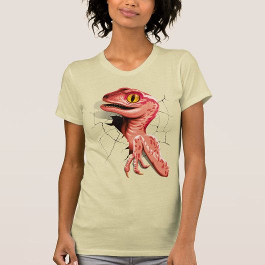 現実的な速度の恐竜の孵化 Tシャツ (正面)