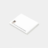 現実的なPUGの個人用設定ノート ポストイット (アングル)