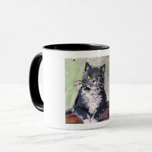 現実的絵画な猫 マグカップ