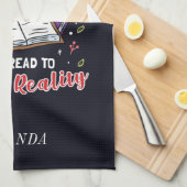 現実読本おたくから脱出するパーソナライズされた キッチンタオル (四つ折り)