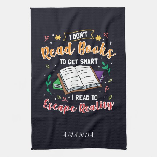 現実読本おたくから脱出するパーソナライズされた キッチンタオル (縦)