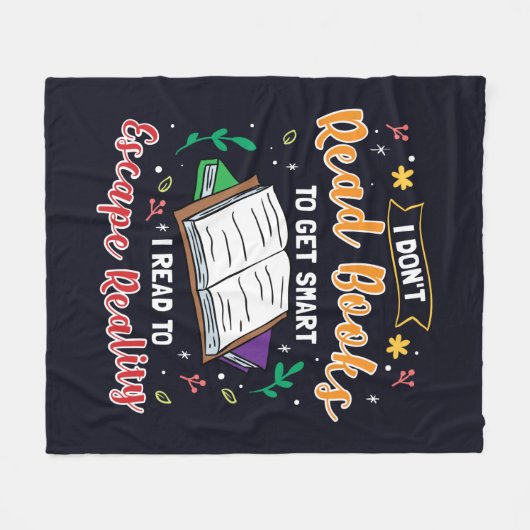 現実読本おたくから脱出 フリースブランケット (正面(横))