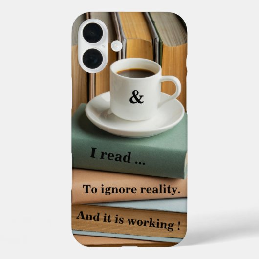 現実逃避のために読書するの効いてるわ Case-Mate iPhoneケース (裏面)