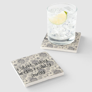現実逃避フラワーデザイン ストーンコースター