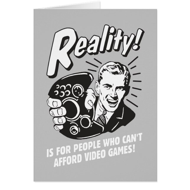 現実：ビデオゲームを購入できない (正面)