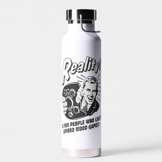 現実:ビデオゲームを購入できない ウォーターボトル (左面)