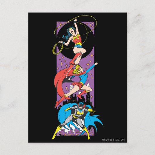 現役のスーパーヒロイン ポストカード (正面)